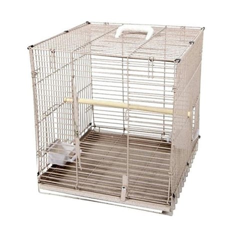 A&E Cages AE-BC1819-S Travel Bird Cage - Sandstone